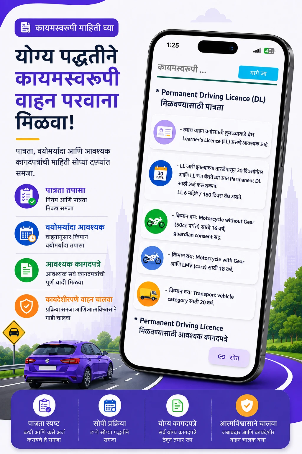 RTO Exam Marathi: License Test screenshot
